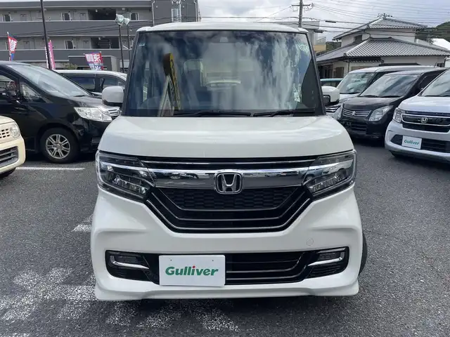 ホンダ Ｎ ＢＯＸ カスタム G L ホンダセンシング 長崎県 2017(平29)年 2.8万km プレミアムホワイトパールⅡ ワンオーナー/ギャザーズナビ/（CD・DVD・BT・フルセグ）/バックカメラ/プッシュスタート/ビルトインETC/前方ドライブレコーダー/衝突軽減センサー/ふらつき抑制センサー/クルーズコントロール/ウインカーミラー/ドアバイザー/スペアキー１本あり/保証書あり