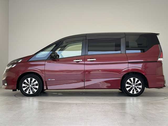 日産 セレナ ハイウェイスター 愛知県 2016(平28)年 6.5万km マルーンレッド 2トーン 衝突軽減システム/純正９型SDナビ（SDなし）/フリップダウンモニター/全方位カメラ/両側パワースライドドア/クルーズコントロール/フルセグ/CD/DVD/Bluetooth/バックカメラ/イージーオープン機能/コーナーセンサー/純正アルミホイール/LLEDヘッドライト/リアオートエアコン/ETC/ステアリングスイッチ/スマートキー/プッシュスタート