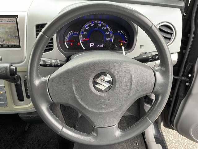 スズキ ワゴンＲ FX－LTD 新潟県 2010(平22)年 10.3万km ブルーイッシュブラックパール3 ４WD/社外HDDナビ/　　CD/DVD/AM/FM/ワンセグ/SD/バックモニター/運転席シートヒーター/ヘッドライトレベライザー/電動格納ミラー/純正フロアマット/スマートキー