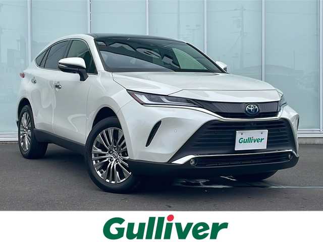 トヨタ ハリアー ハイブリッド Z レザーパッケージ 神奈川県 2021(令3)年 2.5万km ホワイトパールクリスタルシャイン 純正12インチナビ/全周囲カメラ/バックカメラ/パノマルルーフ/レーザーシート/パワーシート/メモリーシート/シートヒーター/エアーシート/ハンドルヒーター/ETC2.0/デジタルインナーミラー/パワーバックドア/純正アルミホイール