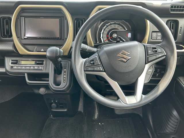 スズキ ハスラー HYBRID G 大阪府 2024(令6)年 0.8万km ソフトベージュメタリック 社外ナビ　/   TV/CD/DVD/Bluetooth/バックモニター/衝突軽減ブレーキ/コーナーセンサー/横滑り防止装置/前席シートヒーター　/追従クルーズコントロール/レーンキープアシスト　/アイドリングストップ　/オートマチックハイビーム/純正フロアマット　/プッシュスタート　/スマートキー/LED　/禁煙車
