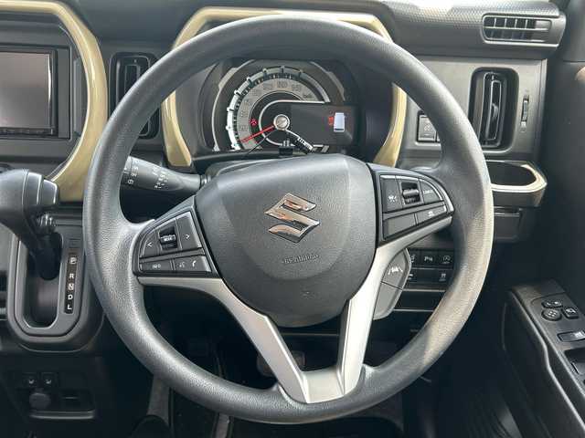 スズキ ハスラー HYBRID G 大阪府 2024(令6)年 0.8万km ソフトベージュメタリック 社外ナビ　/   TV/CD/DVD/Bluetooth/バックモニター/衝突軽減ブレーキ/コーナーセンサー/横滑り防止装置/前席シートヒーター　/追従クルーズコントロール/レーンキープアシスト　/アイドリングストップ　/オートマチックハイビーム/純正フロアマット　/プッシュスタート　/スマートキー/LED　/禁煙車