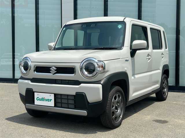 スズキ ハスラー HYBRID G 大阪府 2024(令6)年 0.8万km ソフトベージュメタリック 社外ナビ　/   TV/CD/DVD/Bluetooth/バックモニター/衝突軽減ブレーキ/コーナーセンサー/横滑り防止装置/前席シートヒーター　/追従クルーズコントロール/レーンキープアシスト　/アイドリングストップ　/オートマチックハイビーム/純正フロアマット　/プッシュスタート　/スマートキー/LED　/禁煙車