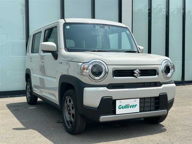 スズキ ハスラー HYBRID G 大阪府 2024(令6)年 0.8万km ソフトベージュメタリック 社外ナビ　/   TV/CD/DVD/Bluetooth/バックモニター/衝突軽減ブレーキ/コーナーセンサー/横滑り防止装置/前席シートヒーター　/追従クルーズコントロール/レーンキープアシスト　/アイドリングストップ　/オートマチックハイビーム/純正フロアマット　/プッシュスタート　/スマートキー/LED　/禁煙車