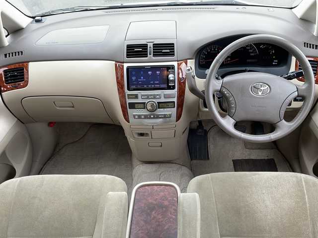 トヨタ イプサム 240i アルカンターラ 宮城県 2004(平16)年 13.7万km ホワイトパールマイカ ・4WDパートタイム・カロッツェリアSDナビ（CD.DVD.SD.BT）・フルセグTV・ETC・社外LEDヘッドライト・フォグランプ・オートエアコン・リモコンキー・純正16インチアルミホイール・純正フロアマット