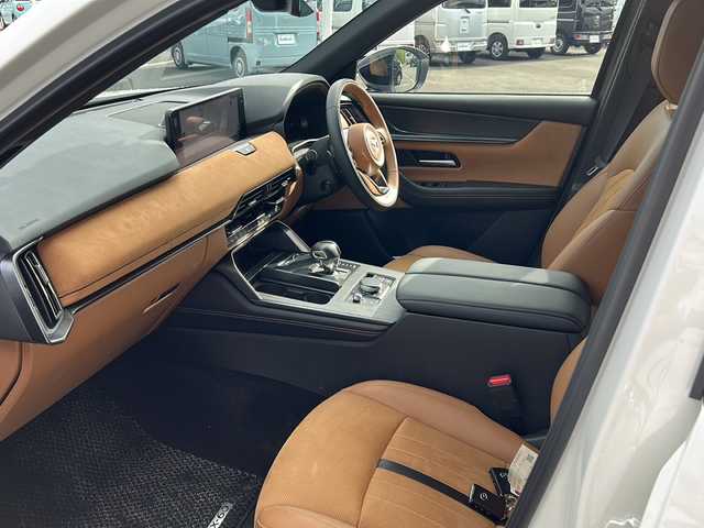 マツダ ＣＸ－６０ XD HV プレミアムスポーツ 鹿児島県 2022(令4)年 0.6万km ロジウムホワイトプレミアムメタリック レーンアシスト/サンルーフ/純正ナビ/　　Bluetooth/フルセグ/ＳＤナビ/全方位バックカメラ/ドライブレコーダー/電動トランクリッド/レーダークルーズコントロール/LEDヘッドライト/ハーフレザーシート/純正アルミホイール20インチ/アイドリングストップ/ETC