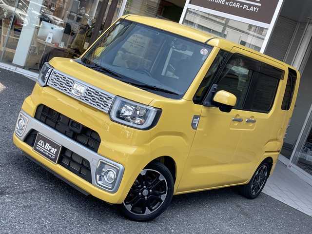 ダイハツ ウェイク G SA 福島県 2015(平27)年 3万km フェスタイエロー 純正ナビ/バックカメラ/両側パワースライドドア/オートライト/LEDヘッドライト/衝突軽減ブレーキ/ドライブレコーダー/スマートキー/ETC
