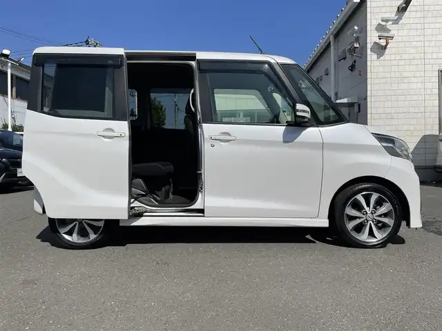 日産 デイズ ルークス HWS X Vセレクション 青森県 2016(平28)年 13.2万km ホワイトパール ワンオーナー/carrozzeriaナビ(FM/AM/TV/Bluetooth)/バックカメラ/アラウンドビューモニター/両側パワースライドドア/フォグライト/純正ホイール(15インチ)/スマートキー/ETC/純正フロアマット/電格ミラー/取扱説明書/保証書