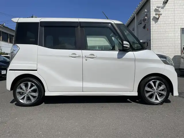 日産 デイズ ルークス HWS X Vセレクション 青森県 2016(平28)年 13.2万km ホワイトパール ワンオーナー/carrozzeriaナビ(FM/AM/TV/Bluetooth)/バックカメラ/アラウンドビューモニター/両側パワースライドドア/フォグライト/純正ホイール(15インチ)/スマートキー/ETC/純正フロアマット/電格ミラー/取扱説明書/保証書