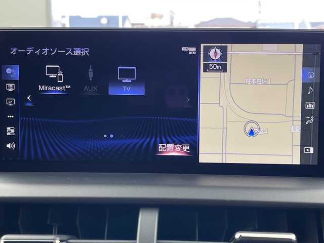 レクサス ＮＸ 300h スパイス&シック 岐阜県 2021(令3)年 4万km グラファイトブラックガラスフレーク メーカーナビ　/ＴＶキャンセラー　/ドアバイザー　/パワーバックドア　/パドルシフト　/ブラインドスポットモニター　/追従型クルーズコントロール　/レーンキープアシスト　/電子パーキング　/メモリーシート　/ＥＴＣ/オートライト/オートマチックハイビーム/LEDヘッドライト/LED三眼ライト/ハンドルヒーター/シートヒーター/エアシート/パワーシート/メモリーシート/電子パーキング