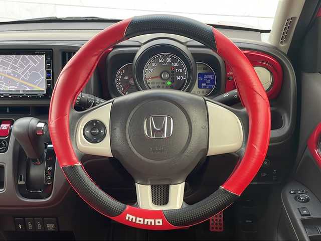 ホンダ Ｎ ＯＮＥ 茨城県 2018(平30)年 3.3万km ミラノレッド 純正ナビ　フルセグ/CD/DVD/BT/ラジオ/ビルトインETC/純正ドラレコ/CTBA/ECON/バックカメラ/MOMOステアリングカバー/シートカバー/社外AW/Pスタート/スマートキー/電格ミラー