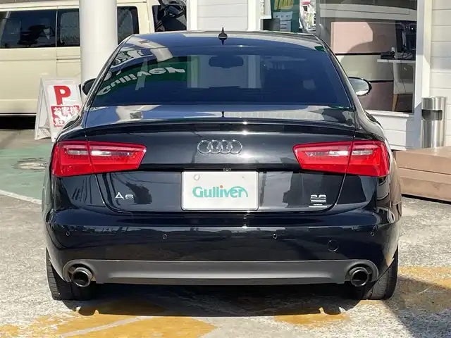 アウディ Ａ６ 2．8 FSI クワトロ 神奈川県 2014(平26)年 7.3万km 黒 純正HDDナビ/　（CD・DVD・Bluetooth）/フルセグTV/黒革シート/前席パワーシート/前席シートヒーター/パーキングアシスト/全方位カメラ/コーナーセンサー/BOSEサウンド/クルーズコントロール/ETC/スマートキー×2/保証書/取扱説明書