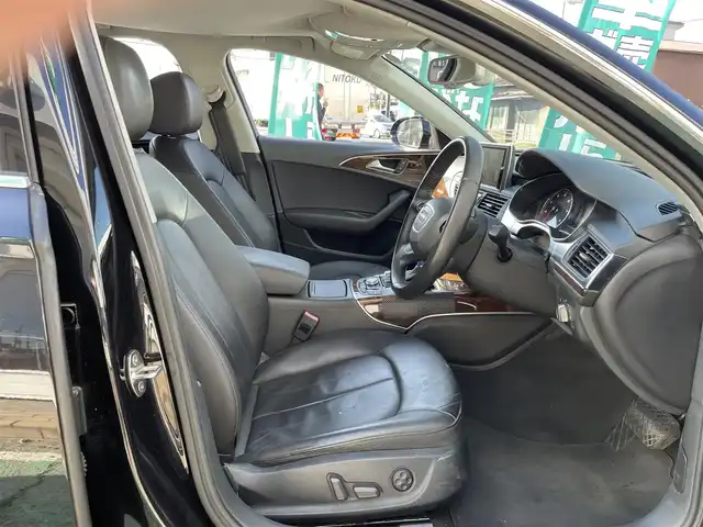 アウディ Ａ６ 2．8 FSI クワトロ 神奈川県 2014(平26)年 7.3万km 黒 純正HDDナビ/　（CD・DVD・Bluetooth）/フルセグTV/黒革シート/前席パワーシート/前席シートヒーター/パーキングアシスト/全方位カメラ/コーナーセンサー/BOSEサウンド/クルーズコントロール/ETC/スマートキー×2/保証書/取扱説明書