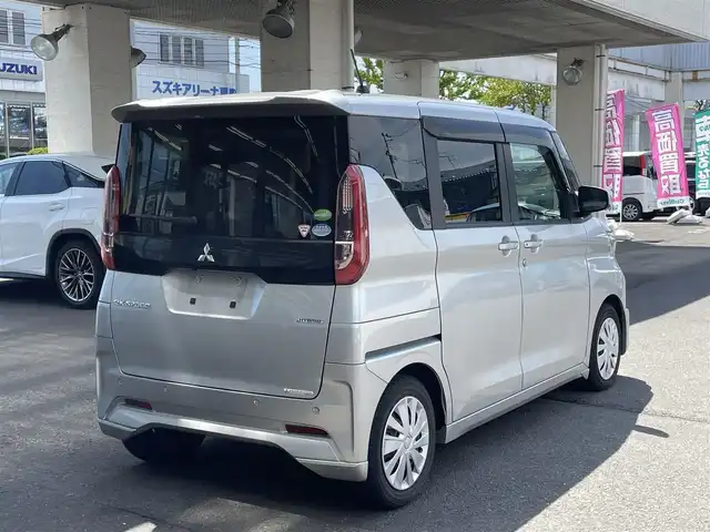 三菱 ｅＫスペース G 宮城県 2020(令2)年 2.2万km スターリングシルバーM 社外メモリーナビ/フルセグTV/(CD/BT)/バックカメラ/e-アシスト/・衝突被害軽減ブレーキアシスト/・踏み間違い衝突防止アシスト/・車線逸脱警報システム/・車線逸脱防止支援機能/・オートマチックハイビーム/・ふらつき警報/・前方衝突予測機能/・先行車発進通知/前後コーナーセンサー/片側パワースライドドア/前席シートヒーター/スマートキー/ETC/ライトレベライザー/電動格納式ミラー/保証書/スペアキー