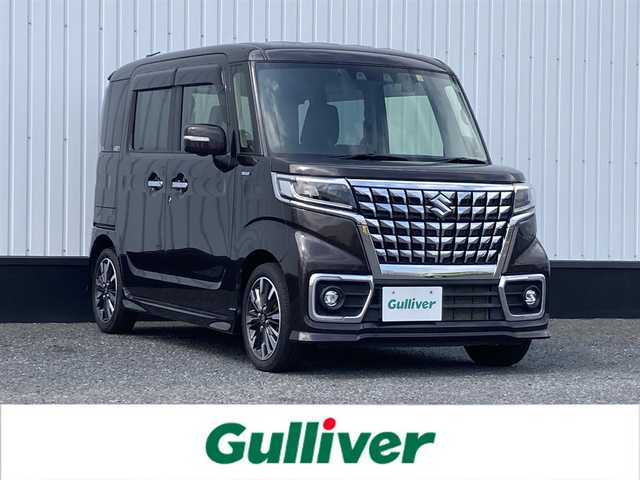 スズキ スペーシア カスタム HYBRID XS 千葉県 2022(令4)年 3万km アーバンブラウンパールメタリック 純正8インチナビ/(フルセグTV/CD/DVD/BT/FM/AM)/全周囲カメラ/前後ドライブレコーダー/ヘッドアップディスプレイ/リアサーキュレーター/リアロールサンシェード/衝突被害軽減システム/車線逸脱警報/クルーズコントロール/ハーフレザーシート/両側パワースライドドア/横滑り防止装置/ビルトインETC/アイドリングストップ/LEDヘッドライト/フォグランプ/オートライト/ウィンカーミラー/電動格納ミラー/純正15インチAW/シートヒーター/シートリフター/プッシュスタート/スマートキー/フロアマット/ドアバイザー/スペアキー/取扱説明書