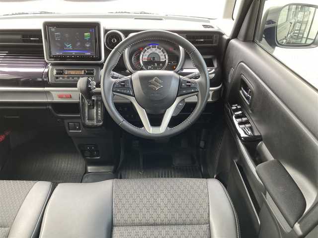 スズキ スペーシア カスタム HYBRID XS 千葉県 2022(令4)年 3万km アーバンブラウンパールメタリック 純正8インチナビ/(フルセグTV/CD/DVD/BT/FM/AM)/全周囲カメラ/前後ドライブレコーダー/ヘッドアップディスプレイ/リアサーキュレーター/リアロールサンシェード/衝突被害軽減システム/車線逸脱警報/クルーズコントロール/ハーフレザーシート/両側パワースライドドア/横滑り防止装置/ビルトインETC/アイドリングストップ/LEDヘッドライト/フォグランプ/オートライト/ウィンカーミラー/電動格納ミラー/純正15インチAW/シートヒーター/シートリフター/プッシュスタート/スマートキー/フロアマット/ドアバイザー/スペアキー/取扱説明書
