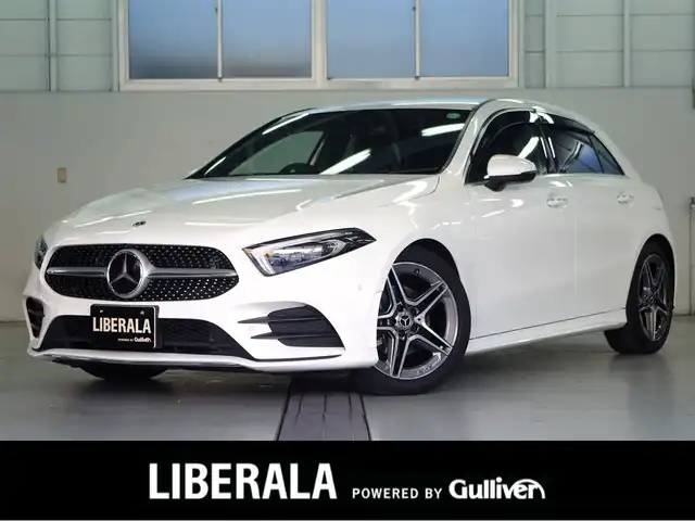メルセデス・ベンツ Ａ２００ｄ AMGライン 兵庫県 2019(令1)年 4.1万km ポーラホワイト 登録時走行距離40235km/純正ナビ/フルセグTV/（AM.FM.BT)/全方位カメラ/ETC2.0 /前後ドライブレコーダー/衝突軽減ブレーキ/アクティブクルーズコントロール/シートヒーター（D+N席)/パワーシート（D+N席)/アンビエントライト/ドアバイザー/横滑り防止装置/カーテンエアバック/レーンキープアシスト/盗難防止装置/LEDヘッドライト/コーナーセンサー/純正フロアマット/18インチ純正AW/オートマチックハイビーム/USB入力端子/アイドリングストップ/パーキングアシスト