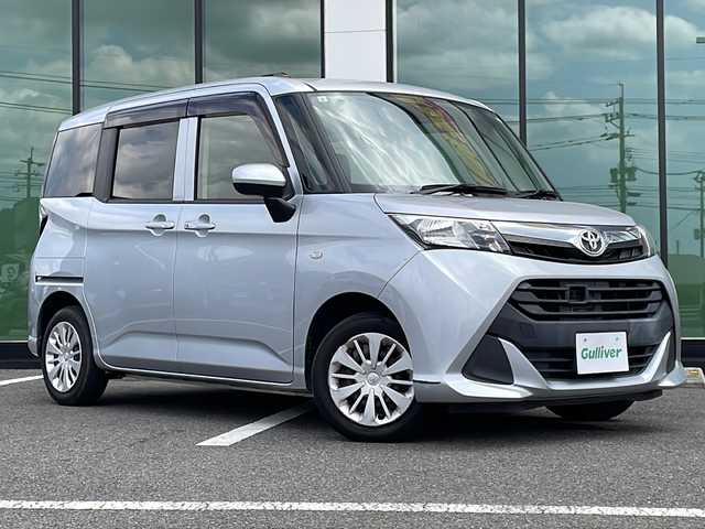 トヨタ タンク X S 福岡県 2017(平29)年 7万km シルバー ・純正ナビ　ワンセグ/・バックカメラ/・スマートキー/・左側パワースライドドア/・シートヒーター/・スマートアシスト/・純正ドアバイザー/・フロアマット/・ABS/・Wエアバック