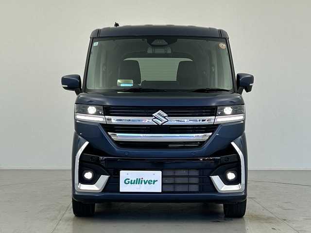 スズキ スペーシア カスタム HYBRID XS 愛知県 2023(令5)年 1.8万km インディゴブルーメタリック 社外８インチナビ/・Ｂｌｕｅｔｏｏｔｈ/・フルセグ/・DVD/CD/・HDMI/・AM/FM/・SD音楽録音/両側パワースライドドア/バックカメラ/シートヒーター/ステアリングヒーター/ＥＴＣ/追従クルコン/ドラレコ型ミラー/衝突軽減/コーナーセンサー/レーンキープ/オートマチックハイビーム/LEDヘッドライト/オットマン/スペアキー