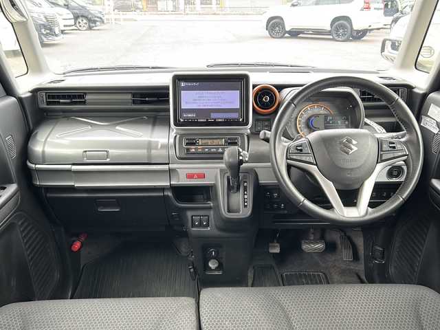 スズキ スペーシア ギア HYBRID XZターボ 秋田県 2019(平31)年 7.7万km フェニックスレッドパール/ガンメタリック2トーンルーフ 純正メモリナビ/純正CD、DVD、BT、フルセグ/全周囲カメラ/純正14インチアルミ/ドライブレコーダー/４WD/ETC/後方コーナーセンサー
