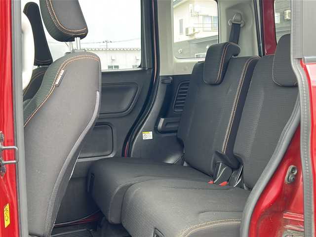 スズキ スペーシア ギア HYBRID XZターボ 秋田県 2019(平31)年 7.7万km フェニックスレッドパール/ガンメタリック2トーンルーフ 純正メモリナビ/純正CD、DVD、BT、フルセグ/全周囲カメラ/純正14インチアルミ/ドライブレコーダー/４WD/ETC/後方コーナーセンサー