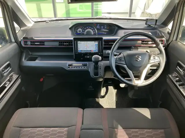 スズキ ワゴンＲ スティングレー HYBRID T 道南・函館 2017(平29)年 7.6万km ピュアホワイトP /社外ナビ//フルセグTV//夏冬タイヤ//エンジンスターター//クルーズコントロール//ヘッドアップディスプレイ//シートヒーター//車線逸脱警報装置//オートライト//フォグランプ//純正フロアマット