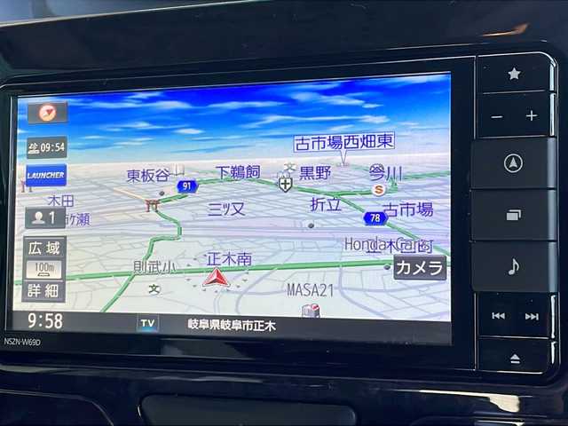 ダイハツ タント カスタムRSトップED VS SAⅢ 岐阜県 2019(令1)年 2.9万km レーザーブルークリスタルシャイン 禁煙車/純正フルセグナビ/４WD/両側パワースライドドア/アラウンドビューモニター/衝突軽減ブレーキ/レーンキープアシスト/後方コーナーセンサー/ETC/バックカメラ/シートヒーター/ハーフレザーシート/ドアバイザー/純正アルミホイール/純正フロアマット/プッシュスタート/オートエアコン/オートライト/オートハイビーム/スマートキー