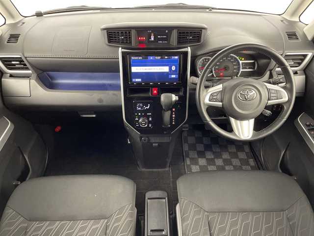 トヨタ ルーミー カスタムG 大阪府 2019(令1)年 2.2万km レーザーブルークリスタルシャイン 禁煙車/スマートアシスト/　・衝突回避支援ブレーキ機能/　・衝突警告機能/　・車線逸脱警報機能/　・先行車発進お知らせ機能/　・誤発進抑制機能/　・アダプティブ・クルーズ・コントロール/　・オートマチックハイビーム/純正ナビ/　（Bluetooth/CD）/フルセグTV/バックカメラ/両側パワースライドドア/LEDヘッドライト/オートライト/フォグランプ/社外15インチアルミホイール/純正フロアマット/コーナーセンサー/スマートキー/ETC