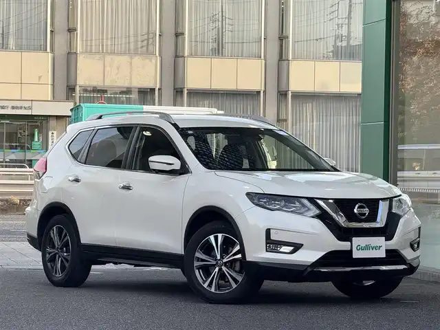 日産 エクストレイル 20Xi 愛知県 2019(平31)年 6.9万km ブリリアントホワイトパール /禁煙//純正9型メモリナビ//フルセグ/CD/DVD/BD/SD/BT/USB/iPod//AppleCarPlay/AndroidAuto//アラウンドビューモニター //純正18AW//インテリジェントルームミラー//ルーフレール //ビルトインETC//パワーバックドア //カプロンシート//全席クイックコンフォートシート//LEDオートライト //フォグランプ //スペアタイヤ//プロパイロット //エマージェンシーブレーキ//踏み間違い衝突防止アシスト //インテリジェントLI//FCW //BSW //RCTA //コーナーセンサー//革巻きステアリング //ステアリングスイッチ//プッシュスタート //スマートキー //純正マット//取扱説明書//保証書 //記録簿 //スペアキー