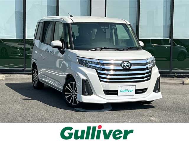 トヨタ ルーミー カスタムG－T 岐阜県 2021(令3)年 1.7万km パールホワイトⅢ ワンオーナー/純正ナビ/フルセグテレビ/バックカメラ/アイドリングストップ/レーダークルーズコントロール/プッシュスタート/両側パワースライドドア/ETC/スマートキー/プッシュスタート/前後ドラレコ/コーナーセンサー/ターボ