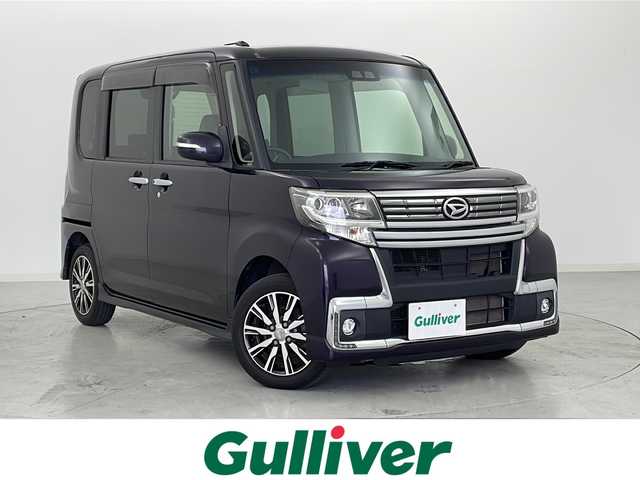 ダイハツ タント カスタム X トップED SA Ⅲ 宮城県 2017(平29)年 6.8万km ナイトシャドーパープルクリスタルM スマートアシストIII	/・衝突回避支援ブレーキ機能	/・車線逸脱警報機能	/・オートハイビーム/バックカメラ/社外7型ナビ  地図SD無/・BT.CD.SD/フルセグTV/運転席シートヒーター/片側パワースライドドア/合皮シート/ETC/LEDヘッドライト/LEDフォグランプ/横滑り防止装置/アイドリングストップ/プッシュスタート/スマートキー×2/純正14inAW/フロアマット/ロールサンシェード