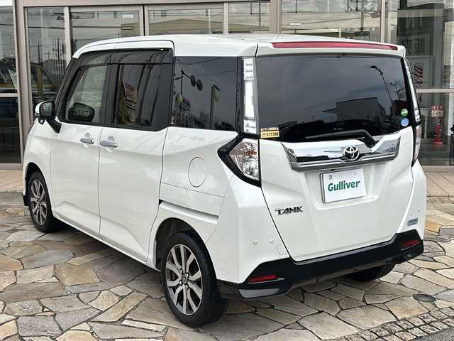 トヨタ タンク カスタムG－T 静岡県 2017(平29)年 2.5万km パールホワイトⅢ 純正ナビ/・バックモニター/・Bluetooth/・CD/・フルセグTV/・SD/主要装備/・プッシュスタート/・ETC車載器/・ドライブレコーダー/・両側パワースライドドア/・LEDヘッドライト/・クルーズコントロール/・純正15インチＡＷ/・オートライト/・前後ソナー/・純正フロアマット/・スペアキー/・後席サンシェード/スマートアシストII/・衝突被害軽減システム/・車線逸脱警報システム/・誤発進抑制機能/・先行車発進お知らせ機能/・衝突警報機能（対車両/対歩行者）