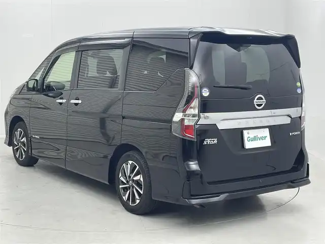 日産 セレナ e－パワー ハイウェイスター V 茨城県 2021(令3)年 3.8万km ダイヤモンドブラック インテリキー/プッシュスタート/LEDポートライト/レーダークルーズ/インテリジェントルームミラー/前方ドラレコ/オートデュアルエアコン/純正10インチナビ/Bluetooth/DVD/Blu-ray/フルセグTV/純正フリップダウンモニター/アラウンドビューモニター/両側パワースライドドア/ビルトインETC/ブラインドスポットモニター