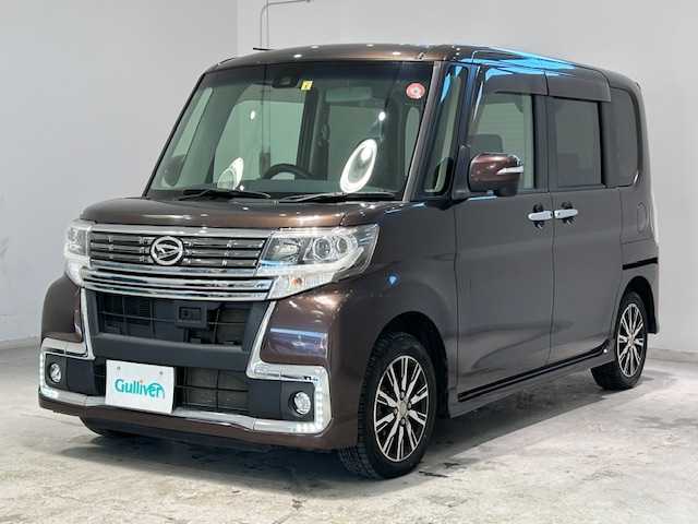 ダイハツ タント カスタム X トップED SAⅡ 宮城県 2016(平28)年 8.1万km プラムブラウンクリスタルマイカ スマートアシストII/4WD/両側パワースライドドア/純正ナビ/フルセグTV/Bluetooth、CD、DVD/バックカメラ/衝突被害軽減システム/レーンキープアシスト/コーナーセンサー/パーキングブレーキアラーム/プッシュスタート/LEDヘッドライト/フォグランプ/オートライト/純正アルミホイール/アイドリングストップ/横滑り防止装置