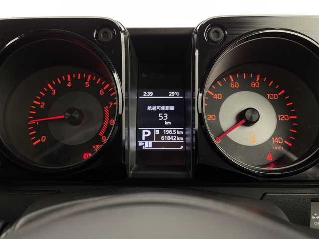 スズキ ジムニー XL 新潟県 2018(平30)年 6.2万km シフォンアイボリーM 4WD/社外メモリナビ/フルセグ/CN-RA06D/　CD/DVD/SD/Bluetooth/スマートキー×２/電動格納式ミラー/ETC/衝突被害軽減ブレーキ/レーンキープアシスト/オートライト/フォグランプ/プッシュスタート/SW付きスタッドレスタイヤ/　（積み込み５mm）/新車時保証書/取扱説明書/ナビ取説