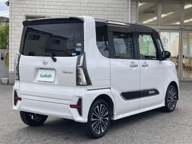 ダイハツ タント カスタム RS セレクション 兵庫県 2020(令2)年 4.1万km ブラックマイカメタリック/シャイニングホワイトパール ワンオーナー/純正メモリーナビ/フルセグTV/CD/DVD/Bluetooth/FM/AM/バックカメラ/ビルトインETC/ドライブレコーダー/衝突被害軽減ブレーキ/アダプティブクルーズコントロール/先行車発進告知/車線逸脱警報/ステアリングアシスト/オートマチックハイビーム/前後クリアランスソナー/両側パワースライドドア/ステアリングスイッチ/LEDヘッドライト/フォグランプ/オートライト/D/N シートヒーター/プッシュスタート/電格ミラー/アイドリングストップ/横滑り防止装置/革巻きステアリング/ISOFIX/ドアバイザー/フロアマット/スペアキー1本/新車時保証書/取扱説明書