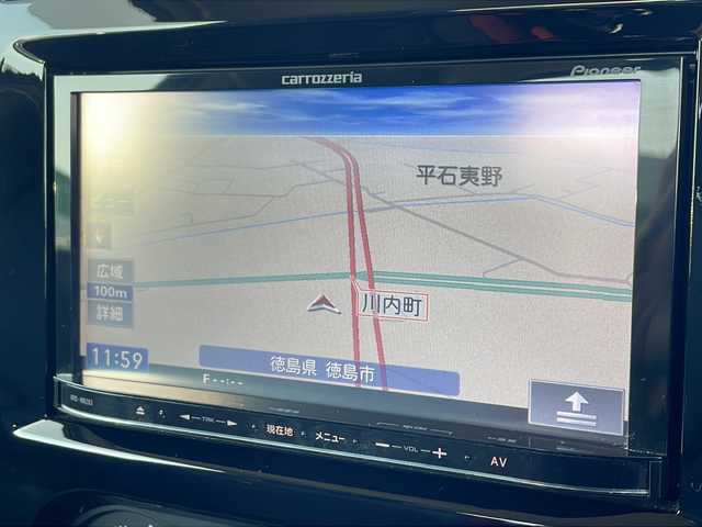 スズキ ジムニー クロスアドベンチャー 徳島県 2013(平25)年 3.7万km ブルーイッシュブラックパール3 7インチナビ【AVIC-MRZ03】/（ワンセグ/AM/FM）/バックカメラ/合皮シート/シートヒーター/背面スペアタイヤ/エアコン/パワーウィンドウ/ハロゲンヘッドライト/ETC/純正AW/ドアバイザー/Wエアバッグ/リモコンキー