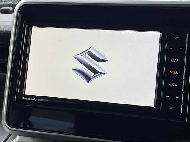 スズキ スペーシア ギア HYBRID XZターボ 福島県 2020(令2)年 6.4万km オフブルーメタリック/ガンメタリック2トーンルーフ 4WD/ターボ 純正ナビ フルセグTV Bluetooth　衝突軽減ブレーキ 両側パワースライドドア パドルシフト LEDライト ルーフレール 冬タイヤ積込有 シートヒーター スマートキーバックソナー