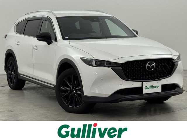 マツダ ＣＸ－８ XD ブラックトーンエディション 福岡県 2023(令5)年 3.5万km ロジウムホワイトプレミアムメタリック 純正１０．２５型DA　/全方位カメラ　/ワイヤレス充電　/ＥＴＣ　/前後ドライブレコーダー　/レーダークルーズコントロール　/コーナーセンサー　/衝突軽減ブレーキ　/ＳＣＢＳ　/レーンキープ　/ＢＳＭ　/ハーフレザーシート　/シートヒーター　/ステアリングヒーター　/パワーバックドア