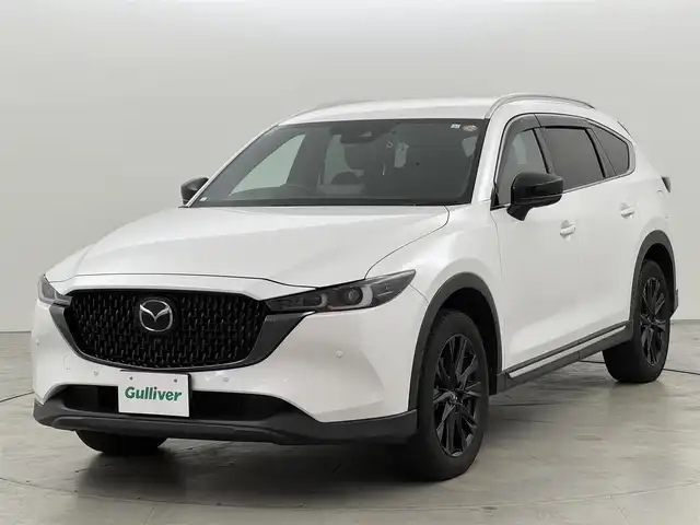 マツダ ＣＸ－８ XD ブラックトーンエディション 福岡県 2023(令5)年 3.5万km ロジウムホワイトプレミアムメタリック 純正１０．２５型DA　/全方位カメラ　/ワイヤレス充電　/ＥＴＣ　/前後ドライブレコーダー　/レーダークルーズコントロール　/コーナーセンサー　/衝突軽減ブレーキ　/ＳＣＢＳ　/レーンキープ　/ＢＳＭ　/ハーフレザーシート　/シートヒーター　/ステアリングヒーター　/パワーバックドア