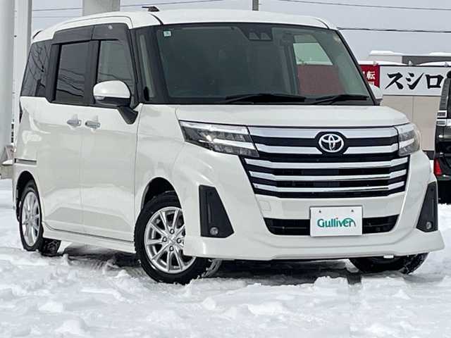 トヨタ ルーミー カスタムG 道北・旭川 2022(令4)年 9.4万km パールホワイトⅢ /寒冷地仕様//純正ナビ/CD/DVD/BT/SD/フルセグ//バックカメラ//両側パワースライドドア//衝突軽減ブレーキ//アイドリングストップ//クリアランスソナー//純正エンジンスターター//ETC//前後ドライブレコーダー//オートライト//オートハイビーム//レーダークルーズコントロール//LEDヘッドライト//フォグランプ//革巻きステアリング//ステアリングスイッチ//横滑り防止//純正AW付夏タイヤ積込//スペアキー//純正フロアマット//ドアバイザー//保証書//取扱説明書
