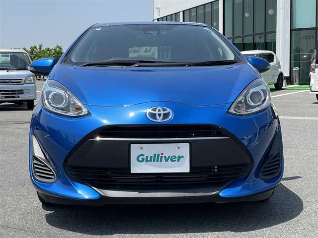 トヨタ アクア G 奈良県 2017(平29)年 3.7万km コバルトブルーメタリック トヨタセーフティセンス　/純正ナビ　/Bluetooth　/ビルドインETC　/バックカメラ　/ドライブレコーダー　/クルーズコントロール　/純正フロアマット　/LEDヘッドライト　/オートライト　/衝突被害軽減システム