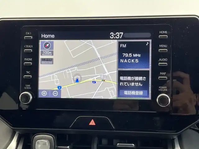 トヨタ ハリアー ハイブリッド G レザーパッケージ 栃木県 2021(令3)年 1.3万km ブラック 純正ナビ/(Bluetooth/USB/AUX)/バックカメラ/トヨタセーフティセンス/レーダークルーズコントロール/ステアリングヒーター/レザーシート/前席シートヒーター/前席シートベンチレーション/D席パワーシート/電動リアゲート/純正フロアマット/純正AW/LEDヘッドライト