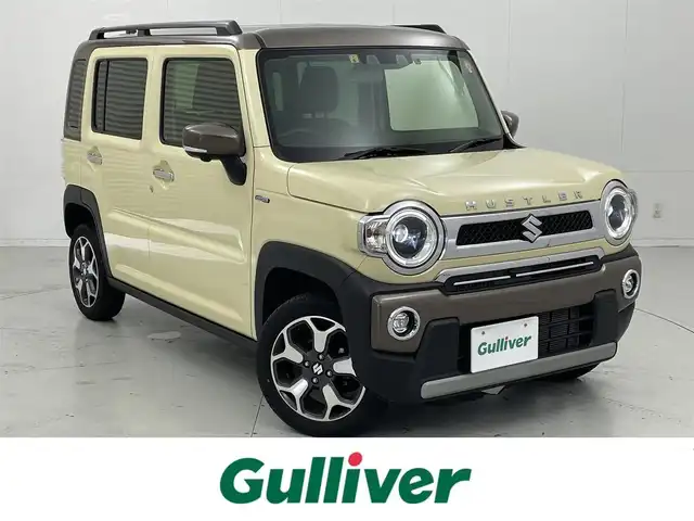 スズキ ハスラー Jスタイル Ⅱ 茨城県 2023(令5)年 2.1万km シフォンアイボリーメタリック/ウッディブラウン2トーンルーフ 純正9インチメモリナビ/Bluetooth/フルセグ/CD/DVD/AM/FM/スズキセーフティーサポート/衝突被害軽減ブレーキ/デュアルカメラブレーキサポート/後退時ブレーキサポート/前後　誤発信抑制機能/車線逸脱抑制・警報機能/ふらつき警報/標識認識機能/レーダークルーズコントロール/オートライト/オートハイビーム/前周囲カメラ/アイドリングストップ/LEDヘッドライト/コーナーセンサー/シートヒーター