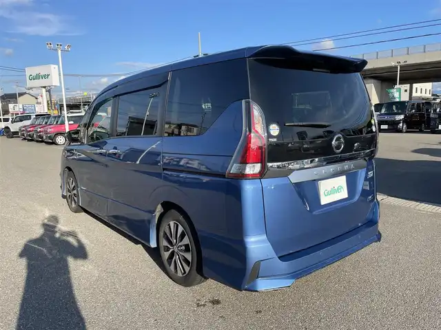 日産 セレナ ハイウェイスター プロパイロットED 石川県 2017(平29)年 8.7万km シャイニングブルー ワンオーナー/純正9型ナビ/フルセグTV/バックカメラ/LEDヘッドライト/フリップダウンモニター/インテリキー/プッシュスタート/プロパイロット/ドライブレコーダー/ETC/純正アルミホイール/保証書