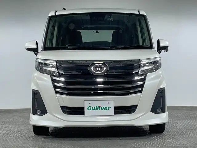 トヨタ ルーミー カスタムG－T 神奈川県 2021(令3)年 1.7万km パールホワイトⅢ ・純正９型SDナビゲーション【NSZT-Y68T】/＜フルセグ/AMFM/BT/CD/DVD/SDREC＞/・パノラミックビューモニター/・両側パワースライドドア/・社外前後ドライブレコーダー/・純正ビルトインETC2.0/・電動パーキングブレーキ/ブレーキホールド/・アイドリングストップ/・前席シートヒーター/・スマートキー/・プッシュスタート/・スペアキー/・2列目シートバックテーブル/・前後ソナー/・オートライト/オートハイビーム /・LEDヘッドライト/フォグ/・純正１５インチアルミホイール/・パノラミックビュー対応ナビレディパッケージ/・コンフォートパッケージ