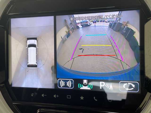 スズキ ハスラー HYBRID G 愛知県 2021(令3)年 1.9万km ブリスクブルーメタリック/ホワイト2トーンルーフ 純正9型ディスプレイオーディオナビ/全方位カメラ/シートヒーター/バックカメラ/コーナーセンサー/アルミホイール/オートマチックハイビーム/衝突軽減システム/フルセグ/ＣＤ/Bluetooth/ステアリングスイッチ/スマートキー/プッシュスタート/サマータイヤ4本積車