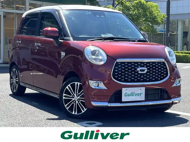 ダイハツ キャスト スタイル G ターボ VS SAⅢ 島根県 2019(令1)年 2.5万km ファイアークォーツレッドM 純正8型ＳＤナビ　/（フルセグＴＶ/ＤＶＤ再生/Ｂｌｕｅｔｏｏｔｈ接続）　/左サイド/バック/全方位カメラ　/ＥＴＣ　/前後ドライブレコーダー　/後方コーナーセンサー　/衝突軽減システム　/前席シートヒーター　/オートハイビーム　/純正ＬＥＤヘッドライト　/盗難防止装置/純正１５インチアルミホイール/純正フロアマット