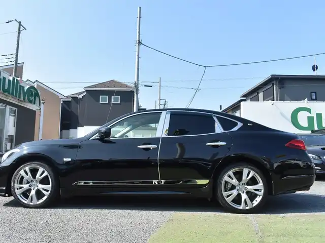 日産 フーガ 370GT タイプS 神奈川県 2011(平23)年 5.9万km スーパーブラック ポジションメモリシート/純正HDDナビ/Bluetooth/バックカメラ/サイドカメラ/クルーズコントロール/ドライブレコーダー/ビルトインETC/純正フロアマット/パドルシフト