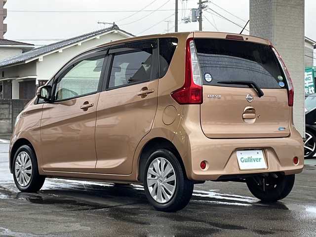 日産 デイズ X Vセレ +SeftyⅡ 愛媛県 2015(平27)年 3.1万km ピンクゴールドM ワンオーナー/社外メモリナビ/（CD/DVD/SD/ワンセグTV）/アラウンドビューモニター/スマートキー/プッシュスタート/アイドリングストップ/ISOFIX/保証書/取扱説明書